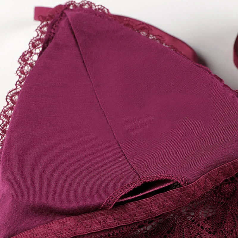 Бюстгальтер с глубоким V-образным вырезом комфортное французское нижнее белье # F