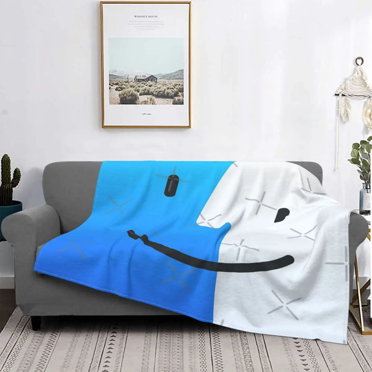 

Finder-colcha a cuadros para cama, manta Kawaii, pickick, 135