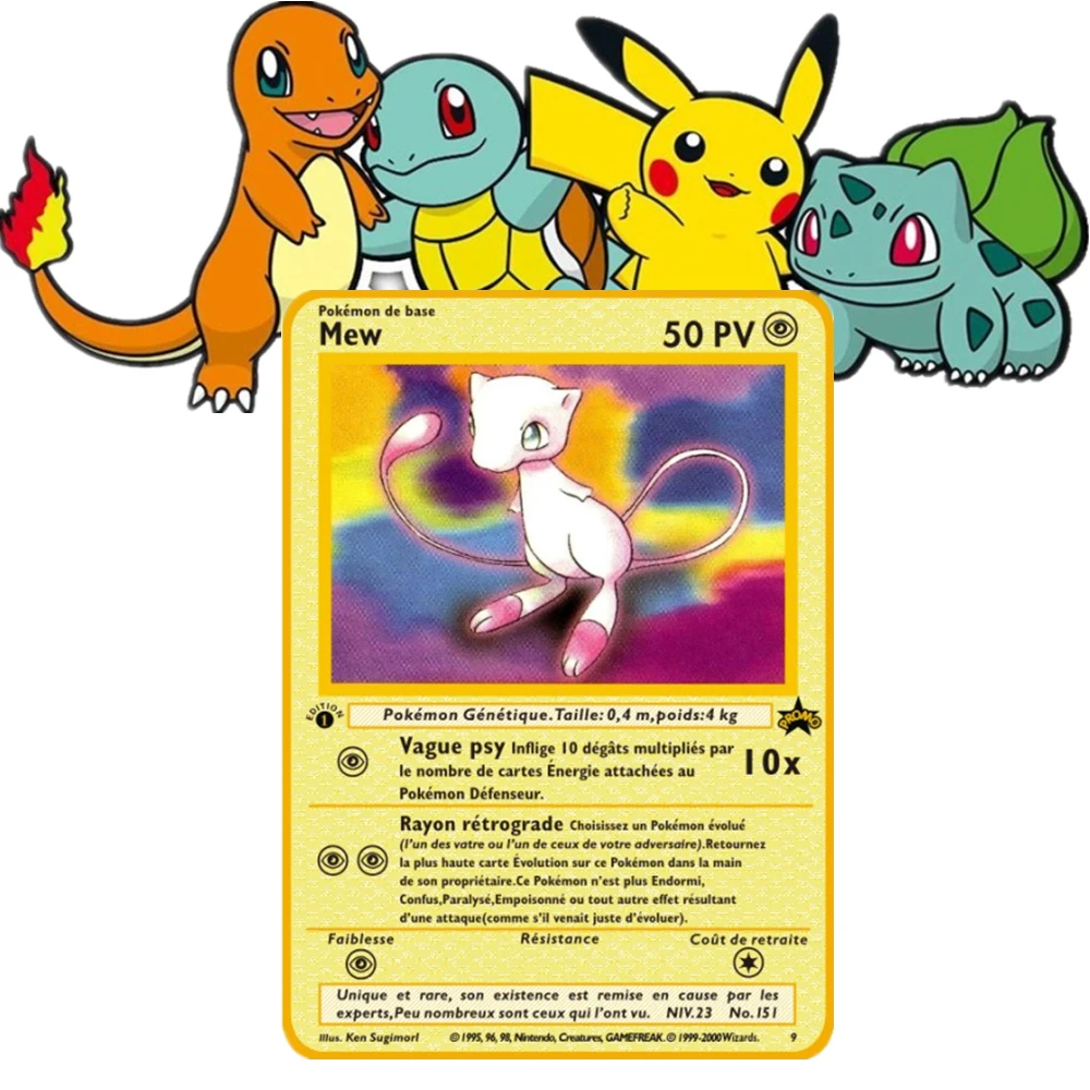 

2022 New Pokemon Game Anime Fighting Card Golden Metal Card Fire-breathing Dragon Pikachu Collection Card Children's Toy Gift