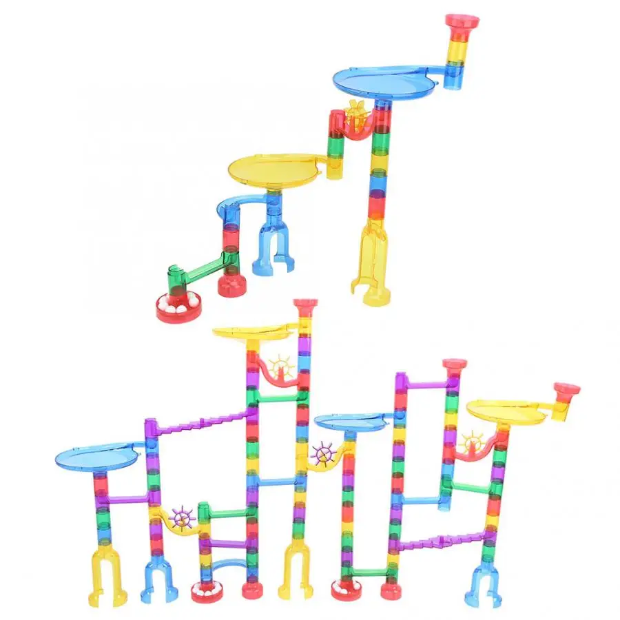 Строительные блоки игрушки для детей строительство мрамора гоночная трасса