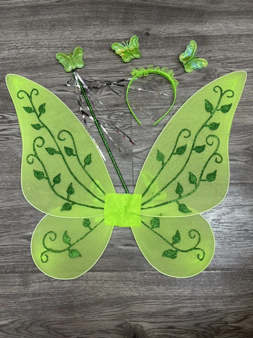 Рождественское фея Динь-Динь платье для девочек с зелеными цветами эльфом