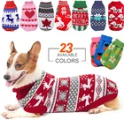 Одежда для домашних животных, свитер для собак, костюм для кошек для маленьких собак, одежда для рождественского оленя, свитер для кошек, пальто для собак, теплое трикотажное пальто для домашних животных на Хэллоуин