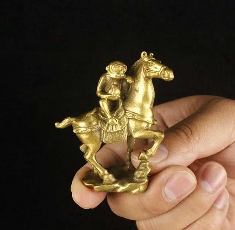 

Новые коллекционные предметы, латунная обезьяна и лошадь, маленькие статуи