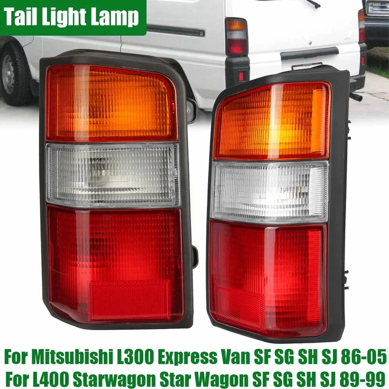 

NewPair Car Tail Light Lamp for Mitsubishi L300 Express Van L400 Starwagon Star Wagon SF SG SH SJ 1986-2005 Car Lighting