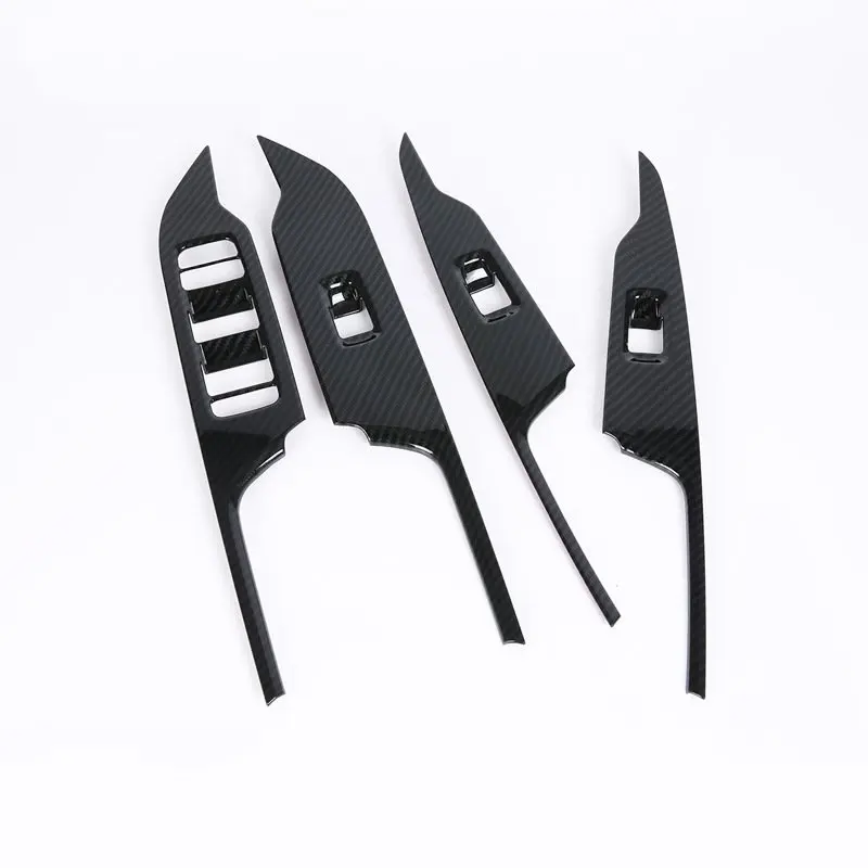 

For Lynk&Co 01 2017 Left Hand 4PCS ABS Chrome Car Interior Door Window Lift Glass Switch Buttons Cover Molding Car Styling