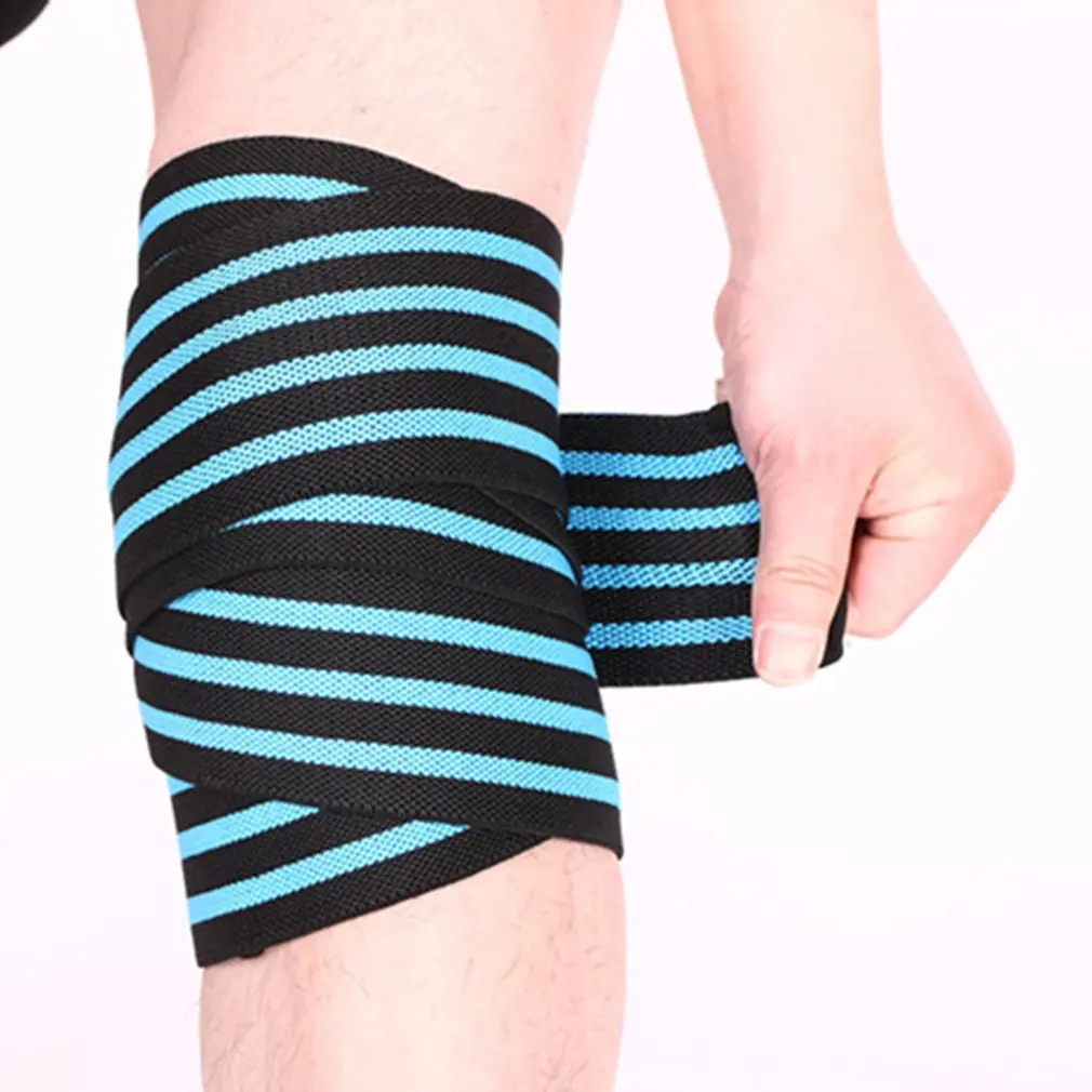 Высокие эластичные удобные унисекс спортивные наколенники для спортзала