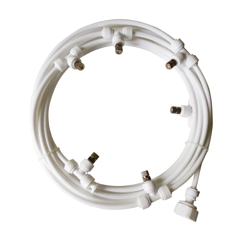 

Комплект садового распылителя для орошения, комплект из 6 м, для теплиц, для полива растений под давлением, латунная Форсунка с распылителем