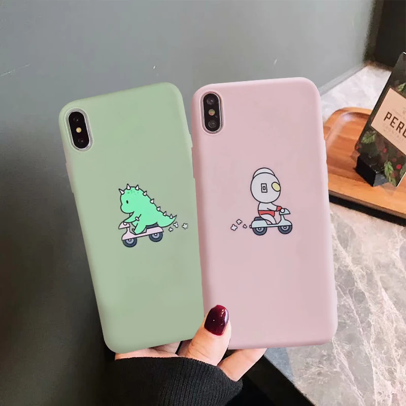 Забавный чехол JAMULAR с альтманом и динозавром для iPhone XS MAX XR X 7 8 6 6s Plus мультяшный