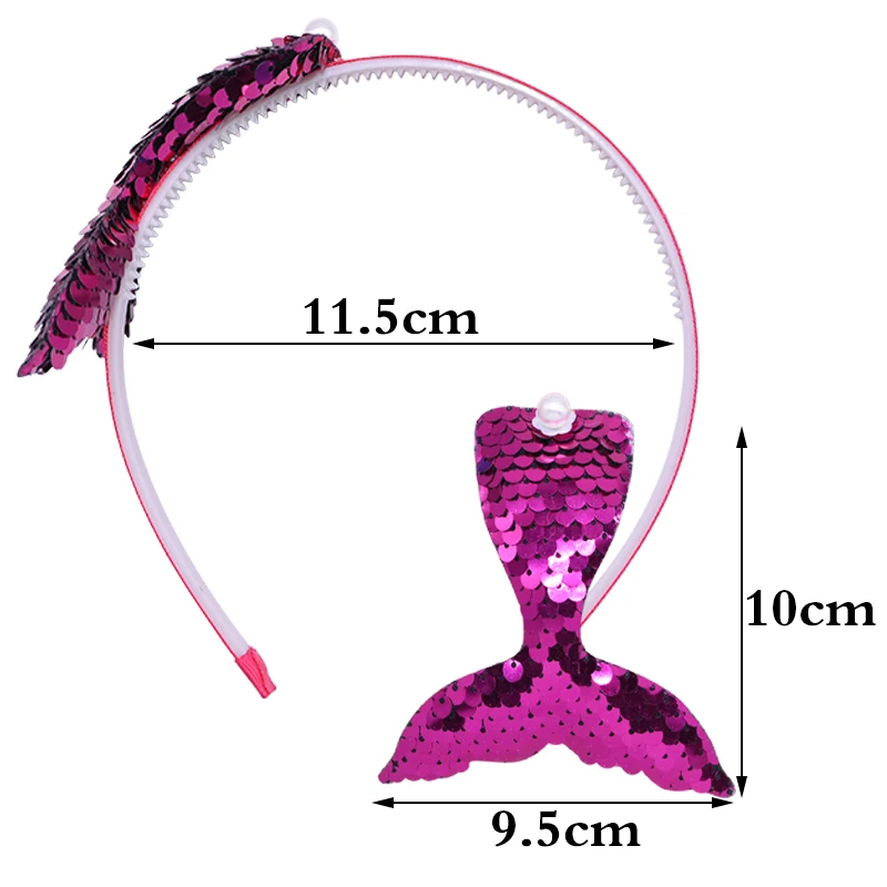 Блестящая повязка на голову для Русалочки Блестящие Блестки хвост русалки