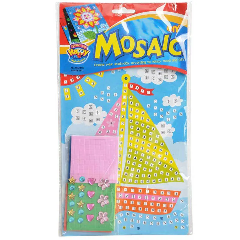 3D Детский обучающий пазл-Мозаика из ЭВА своими руками искусство мультфильм