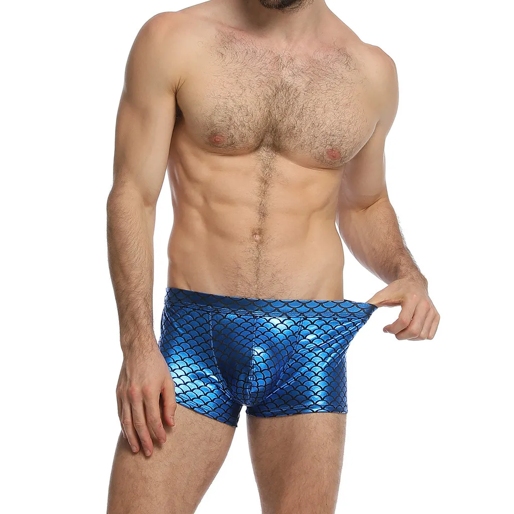 Трусы боксеры мужские хлопковые брендовые пикантные шорты нижнее белье для