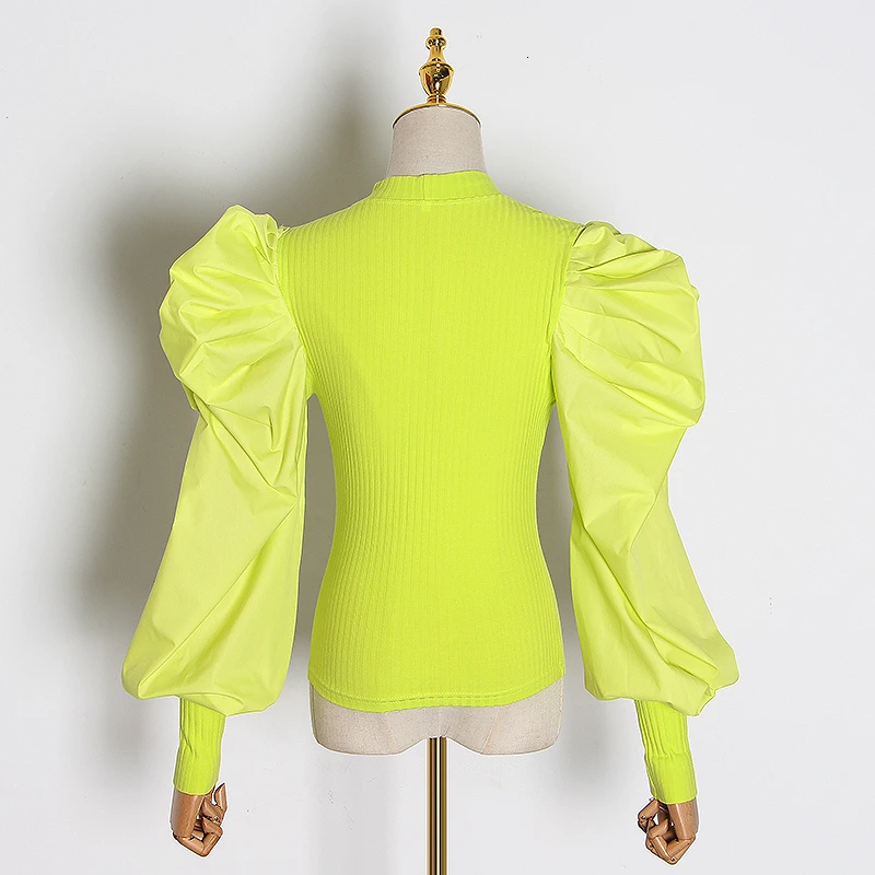 Женский вязаный свитер TWOTWINSTYLE осенний с круглым вырезом длинными