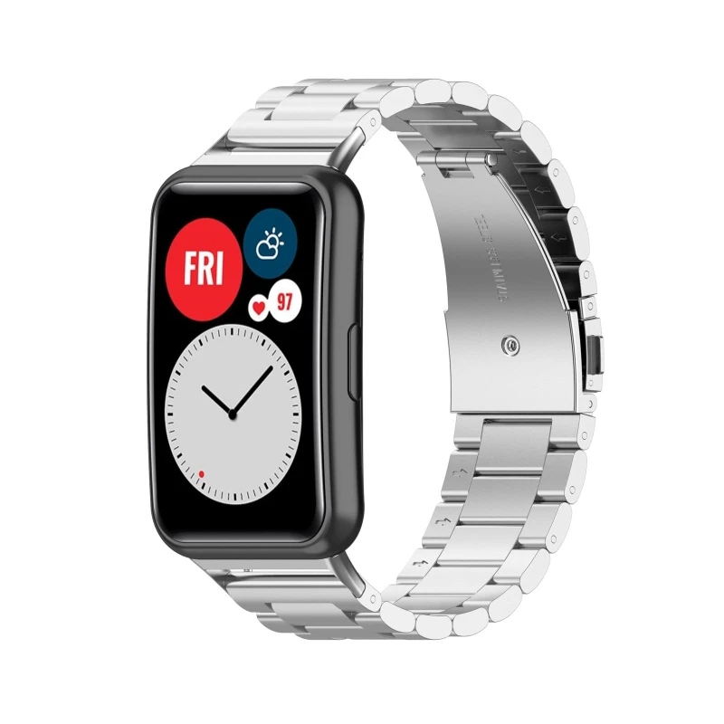 

Bracelet Stainless Steel Wrist Strap Watch Band for -HUAWEI Watch Fit Watch N7MC
