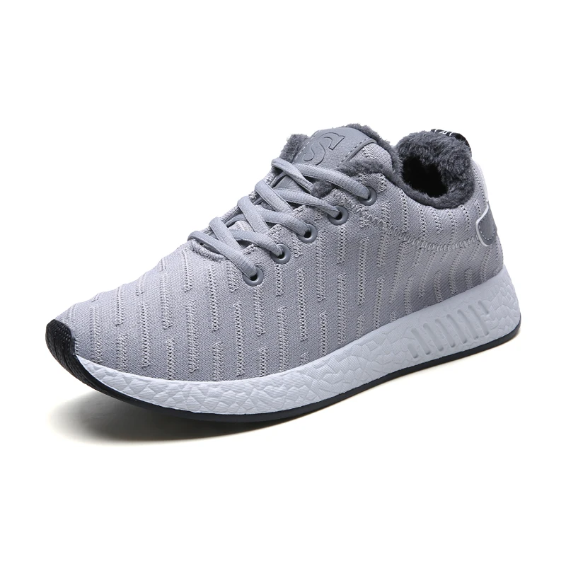 

Men's Warm Cotton Shoes 2020Autumn Winter Velvet Comfortable Lightweight Casual Shoes High Quality Lace-up Breathable Zapatillas