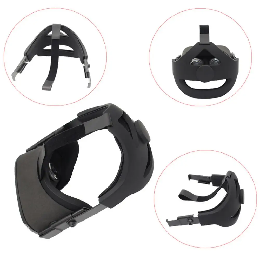 

Adjustable VR Head Strap For Oculus Quest VR Accessories Comfortable Non-slip Replalcement Headband Fixing Protection Strap