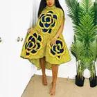 2021 полиэстер новые модные африканские платья для женщин Весна Лето Дашики Африканский стиль принт богатый базин Дашики Топ Дашики миди платье