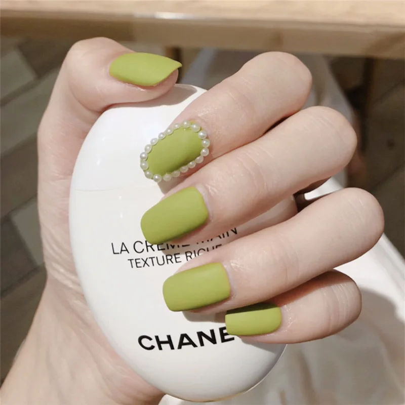 style5 24 шт./компл. искусственный аксессуары для ногтей для женщин матовые розовые накладные ногти с клей твердый Цвет обувь на коротком квадратном полное покрытие пресс для ногтей, для нанесения с помощью клея - Цвет: style5