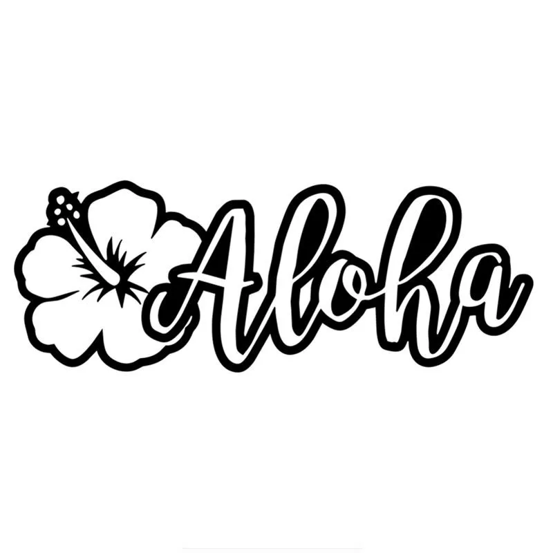 

Hot Interesting Hibiscus Flower Aloha Hawaiian Car Sticker Motorcycle Decals Vinyl PVC 15cm*6cm Motorcycle KK Decal