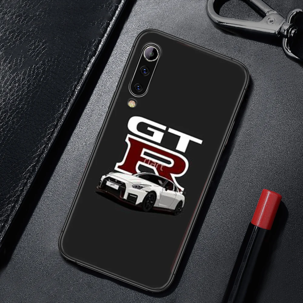 

Cool Sport Car GTR Phone Case Cover For Xiaomi Redmi Note K 4 5 6 7 8 9 10 20 30 3 A X Pro Ultra black Shell Painting Back Soft