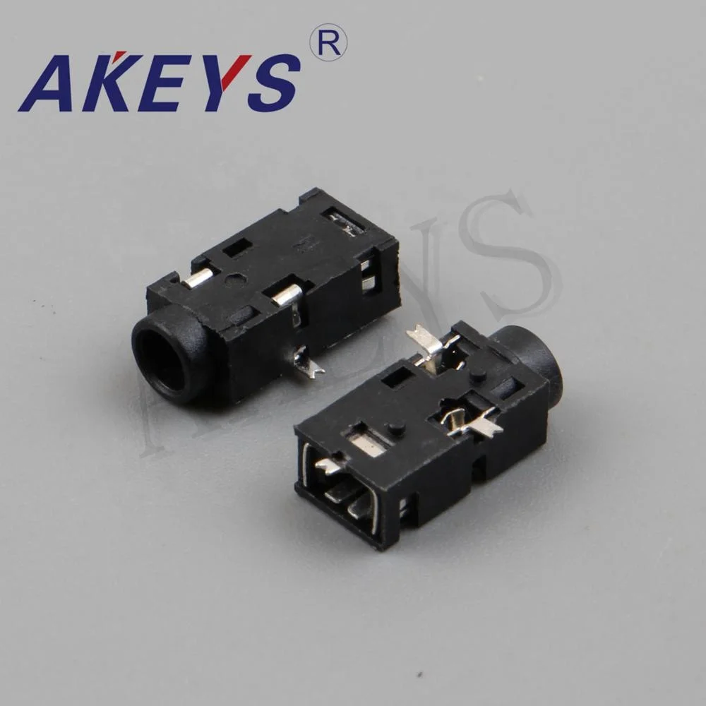 10 шт. штекер для наушников 3 5 контакта 2 фиксированных диаметр мм разъема питания