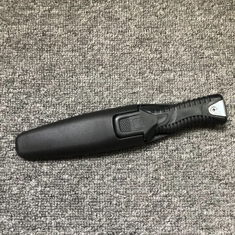 

Outdoor Fixed Blade Stainless Steel Rubber Handle Camping Self Defense Lifesaving Hunting Military Tactical EDC Practical Knife