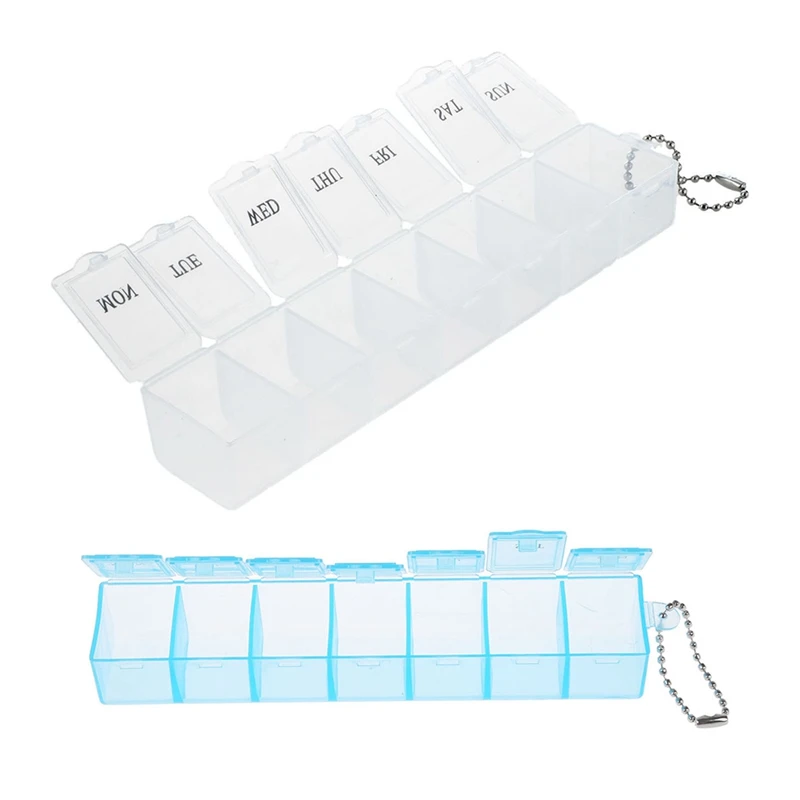 2 шт. 7 дневная еженедельная коробка для таблеток Органайзер отделения лекарств