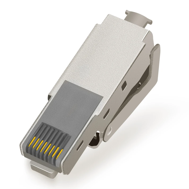 2 шт. Cat6A Экранирование кристаллическая головка Rj45 разъем металлический модуль