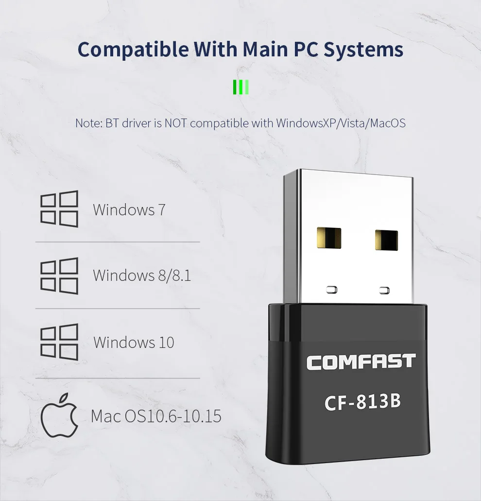 Мини USB Wi-Fi адаптер 650 Мбит/с 2 4/5 8 ГГц | Компьютеры и офис