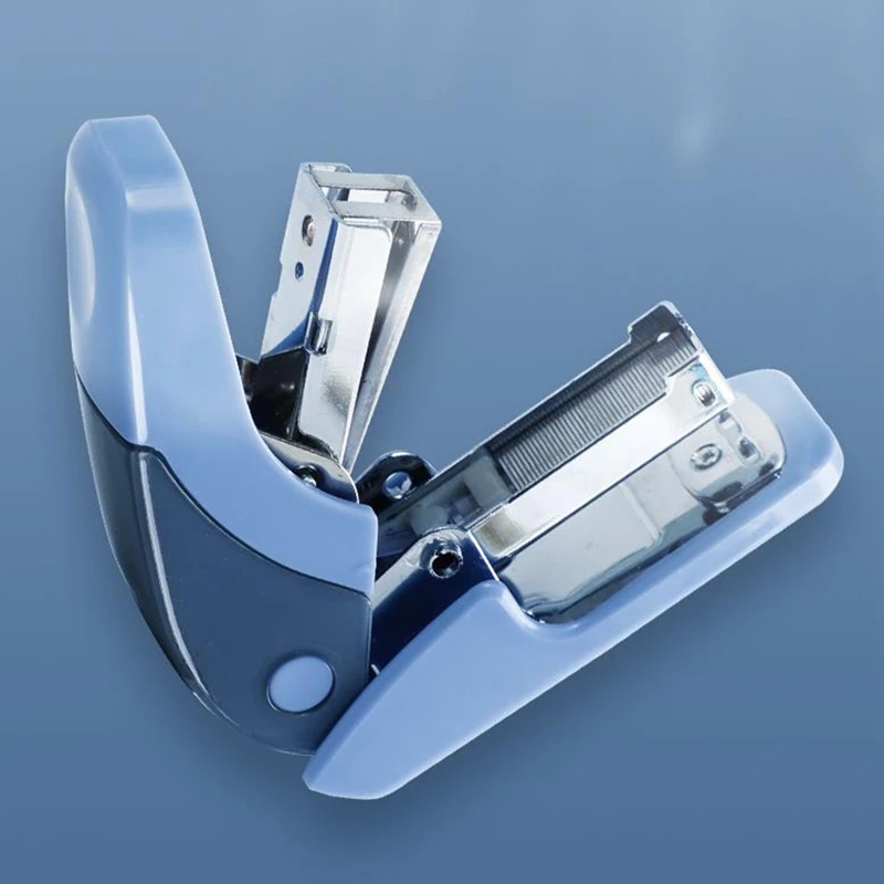 

New Stainless Stapler Book Paper Office School Binding with Spare Staples Storage Effortless Staplers Including 1 box Staples