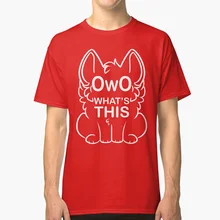 Возбуждающая футболка Owo Whats Meme смешная меховая пушистая Милая
