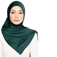 luxury brand 2019 new fashion silk square scarf women satin neck hairband beach shawl female foulard muslim hijab headscarf
