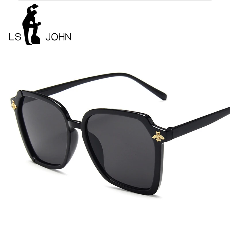 Женские винтажные солнцезащитные очки LS JOHN брендовые дизайнерские пластиковые