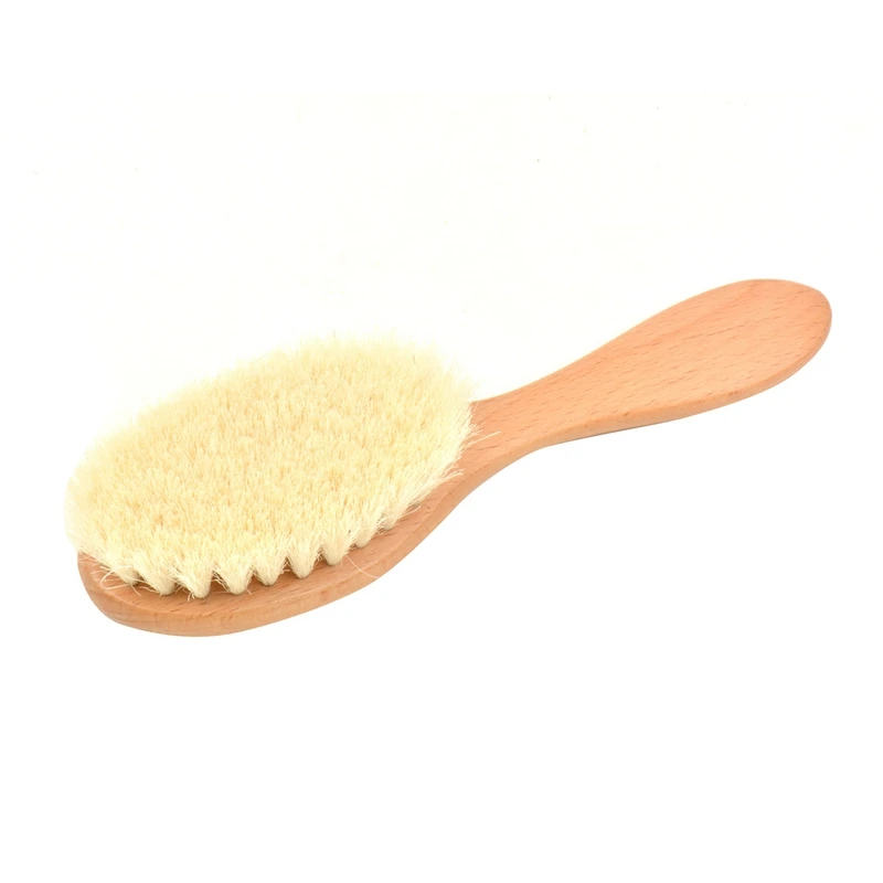 Качественная Деревянная Детская щетка для волос новорожденных и детей ясельного