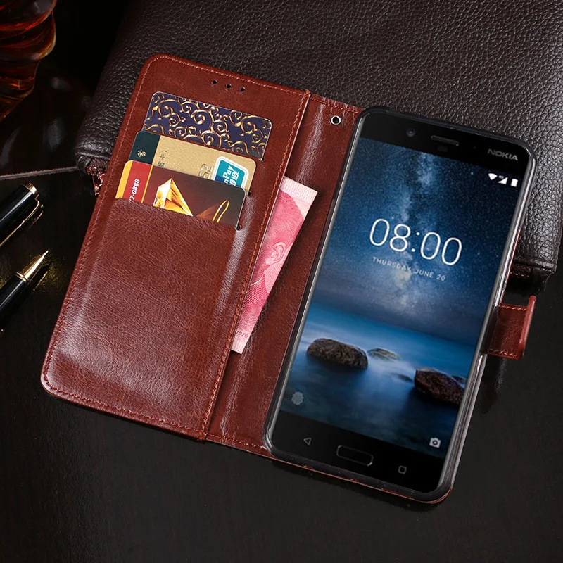 Роскошный чехол для Nokia 8 Чехол Для Телефона 5 3 дюйма Магнитный флип-чехол с