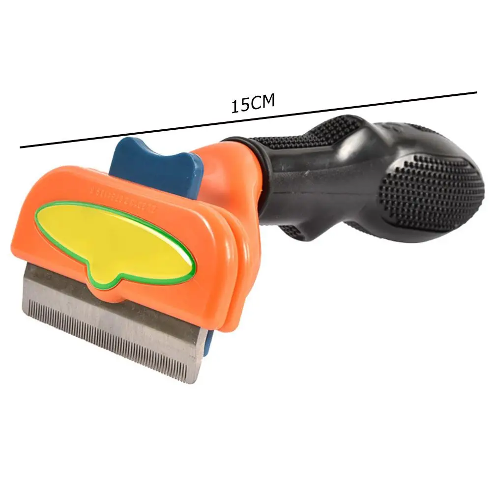 

Dog Cat Puppy Pet Comb Stainless Steel Debonding Edge Topcoat Brush Hair Remover Rake Shedding Tool Pet Beauty Supplies New