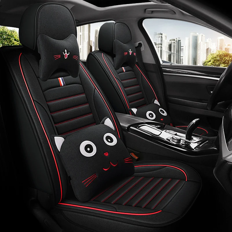 Чехлы на автомобильные сиденья из льняного волокна с полным покрытием чехлы для