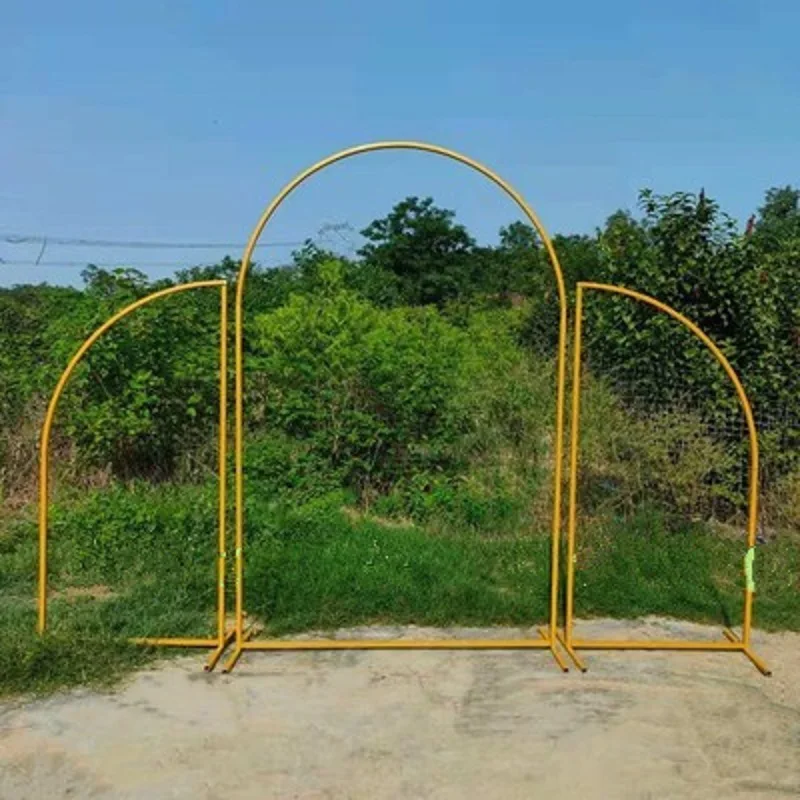 Arcos de boda con tuber&iacute;a de hierro en forma de n, soportes de flores, accesorios de boda, adornos de flores artificiales, 1 juego = 3 uds.-1
