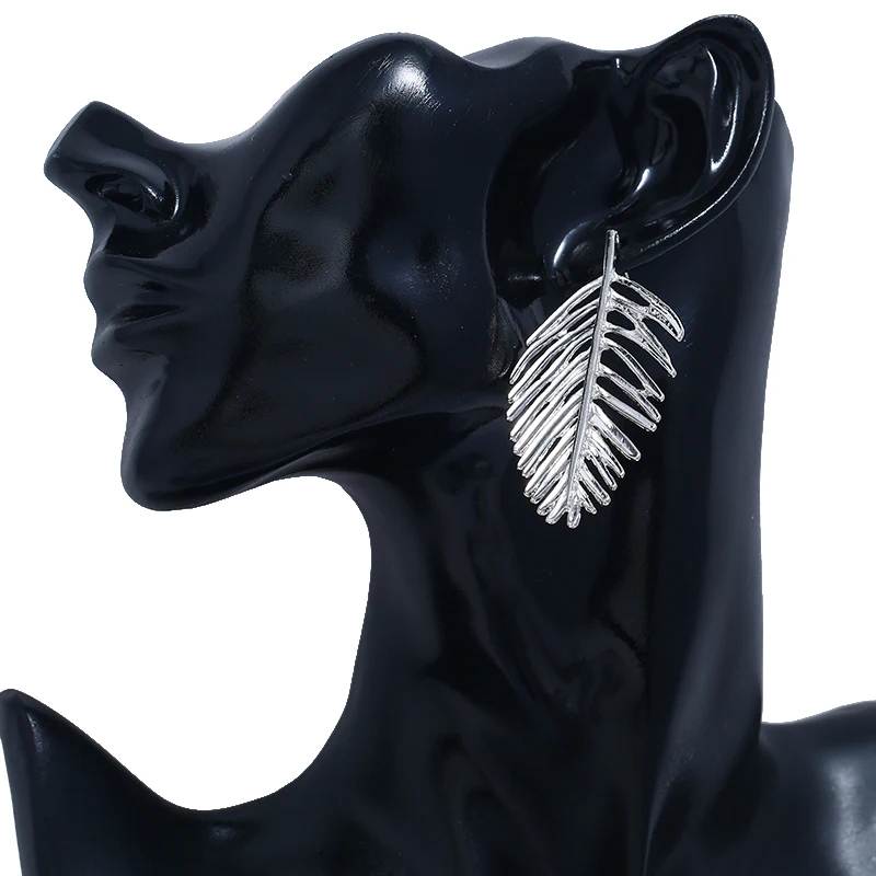 HOCOLE винтажные металлические серьги 2019 модные геометрические треугольные