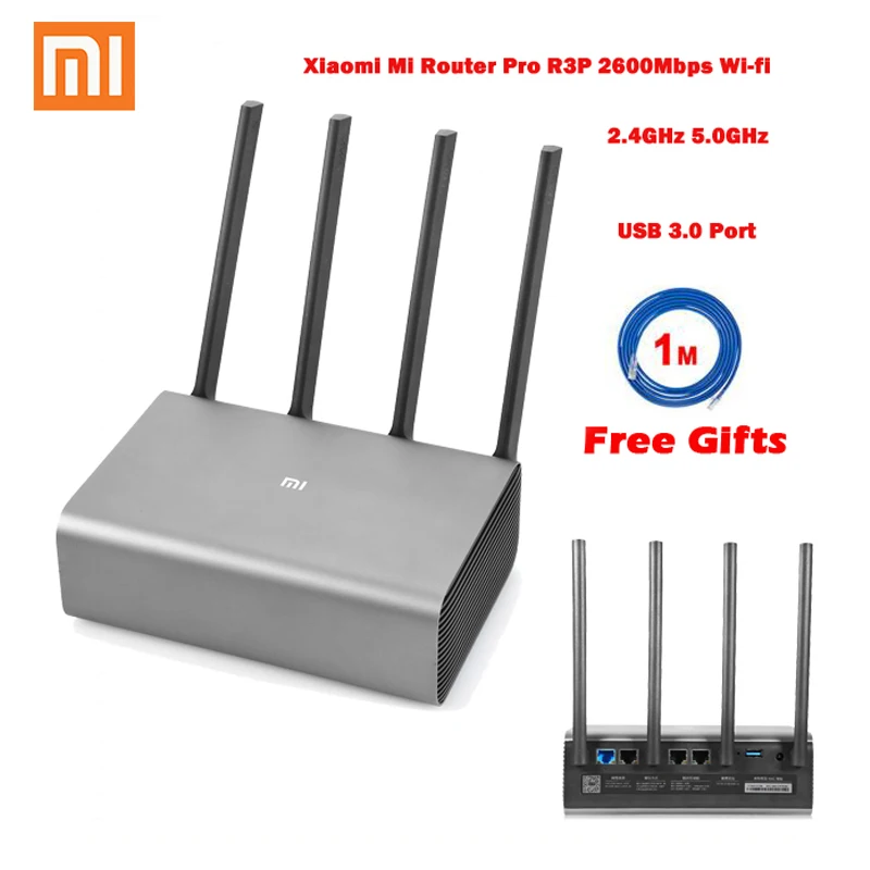 Wi fi роутер Xiaomi Mi Pro R3P 2600 Мбит/с 4 антенны 2 4/5 0 ГГц|Беспроводные роутеры| |