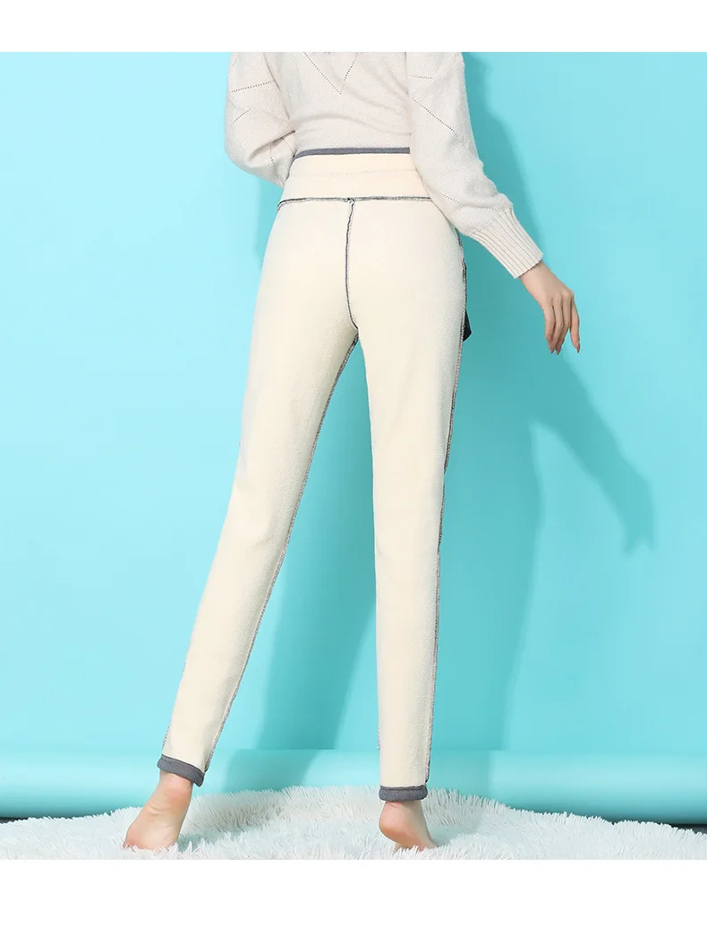 

Winter Warm Leggings For Women Velvet Leggings Cold-resistant Plus Velvet Black Pants Winter Clothes