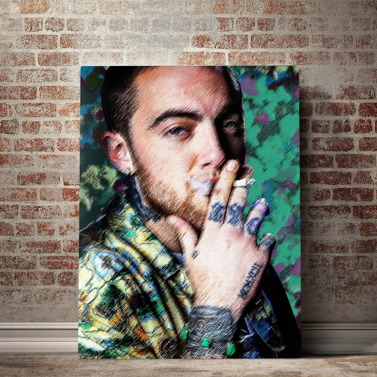 CAPICS оригинальный плакат MAC MILLER серия картина маслом популярная культура Рэппер