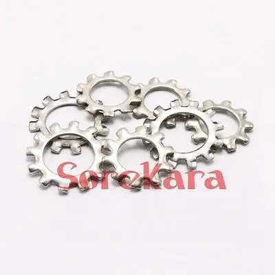 Внешние зубчатые стопорные шайбы из нержавеющей стали M3-M16 Кол-во 50 | Обустройство