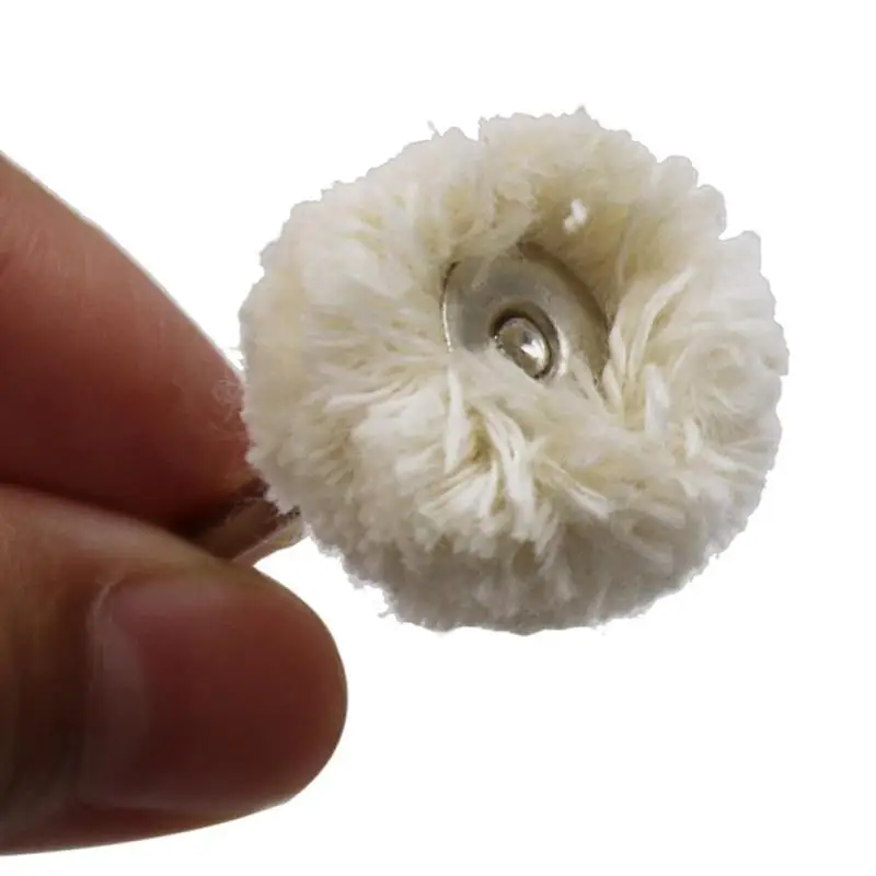 

10pcs 3mm Shank Wooles Polishing Wheels Grinding Brush Buffing Pad Rotary Tool Polishing Wheel Works With Grinders Hanging