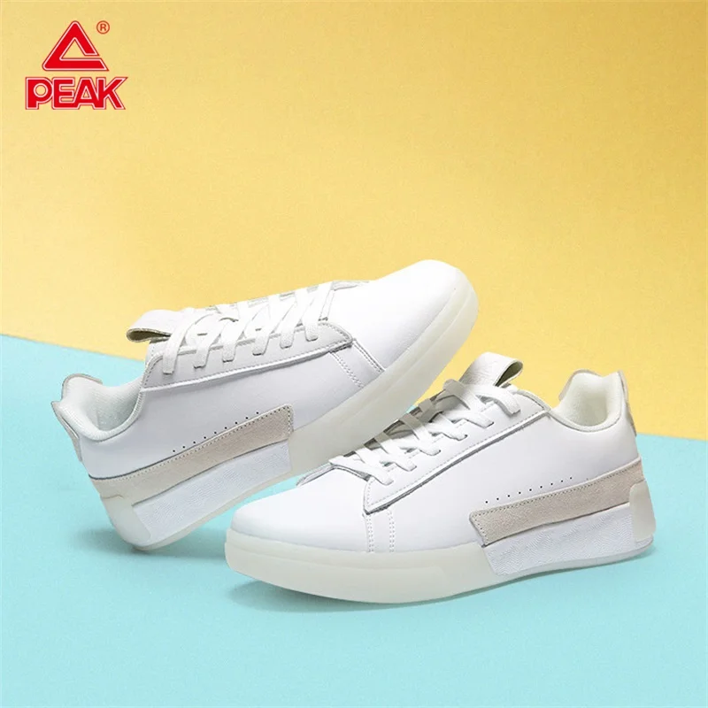 Мужские белые туфли для скейтбординга PEAK TAICHI Модный классический светильник