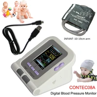 contec08a portable infant blood pressure monitor electronic digital sphygmomanomete heart rate pr meter 10 19cm nibp cuff