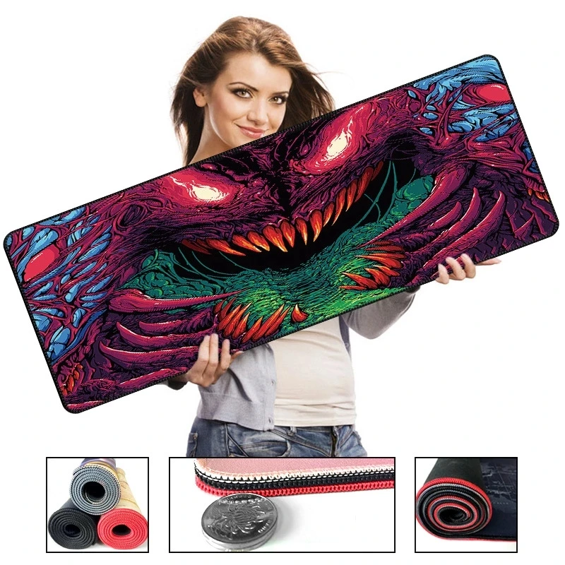 700*300*2 размер Серия Monster High Speed коврик для мыши большой игровой Lockedge клавиатура
