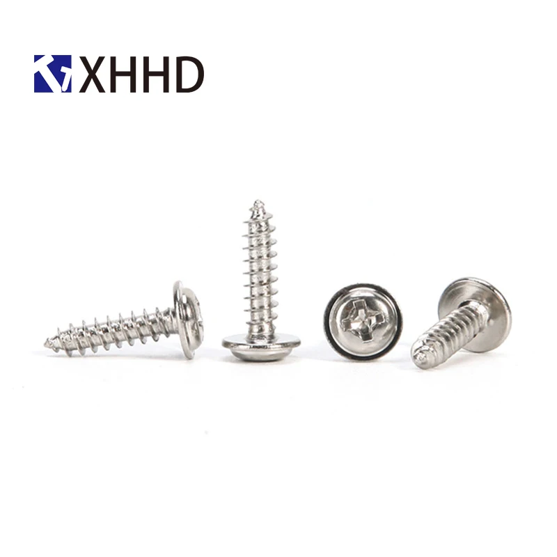 M3 M4 головка шайбы Самонарезающий винт Phillips крестообразный встраиваемый Болт С