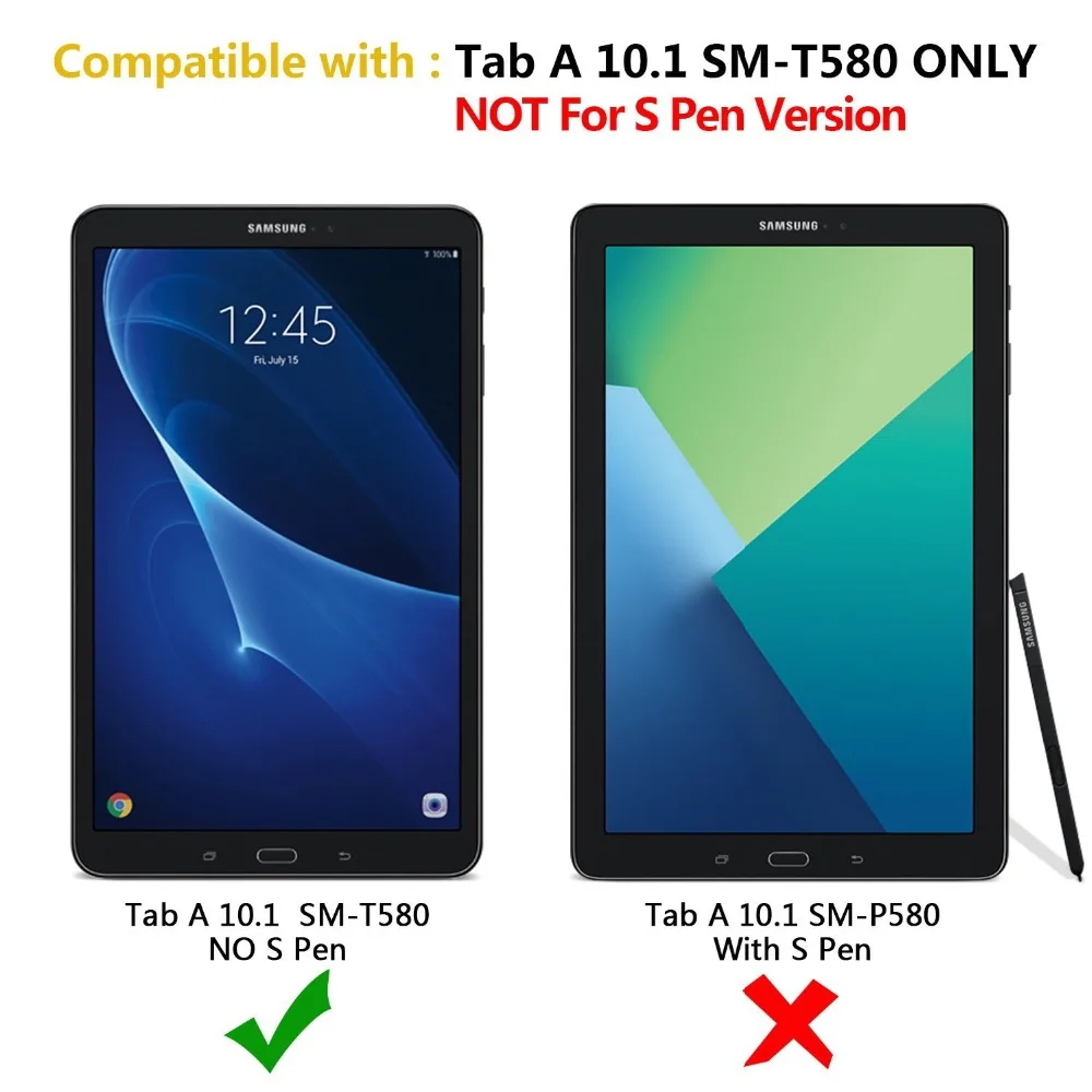 Протектор экрана для Samsung Galaxy Tab A A6 10 1 2016 закаленное стекло SM T580 T585 587|Чехлы