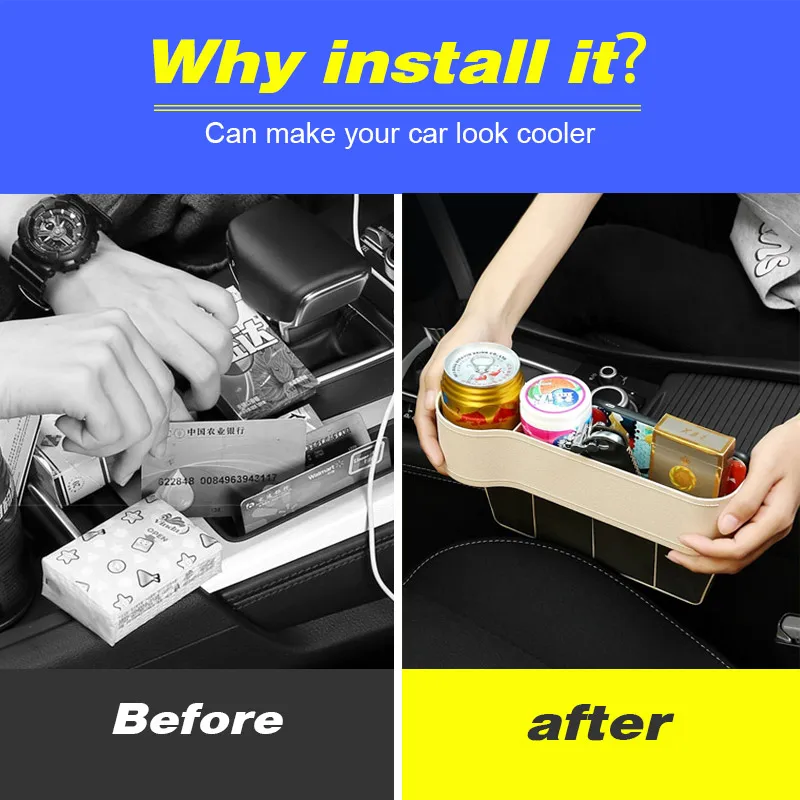 Универсальный контейнер Vtear для хранения на автомобильное сиденье из