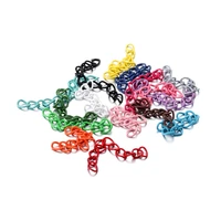 30pcslot 50mm necklace extension colourful chain bulk bracelet extended chains tail extender for diy jewelry making supplies